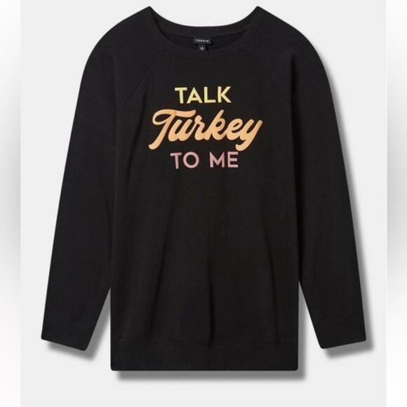 Torrid Talk Turkey Classic Fit Cozy
Fleece Sweatshirt - Picture 1 of 8